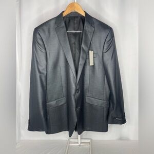 Kenneth Cole Gray Sport Coat 48L Men’s Blazer Suit Jacket Classic Fit  NWT